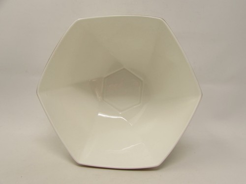 Spring Crest by Christopher Stuart 7" Octagonal Vegetable Bowl Pink Band Floral - Picture 2 of 3