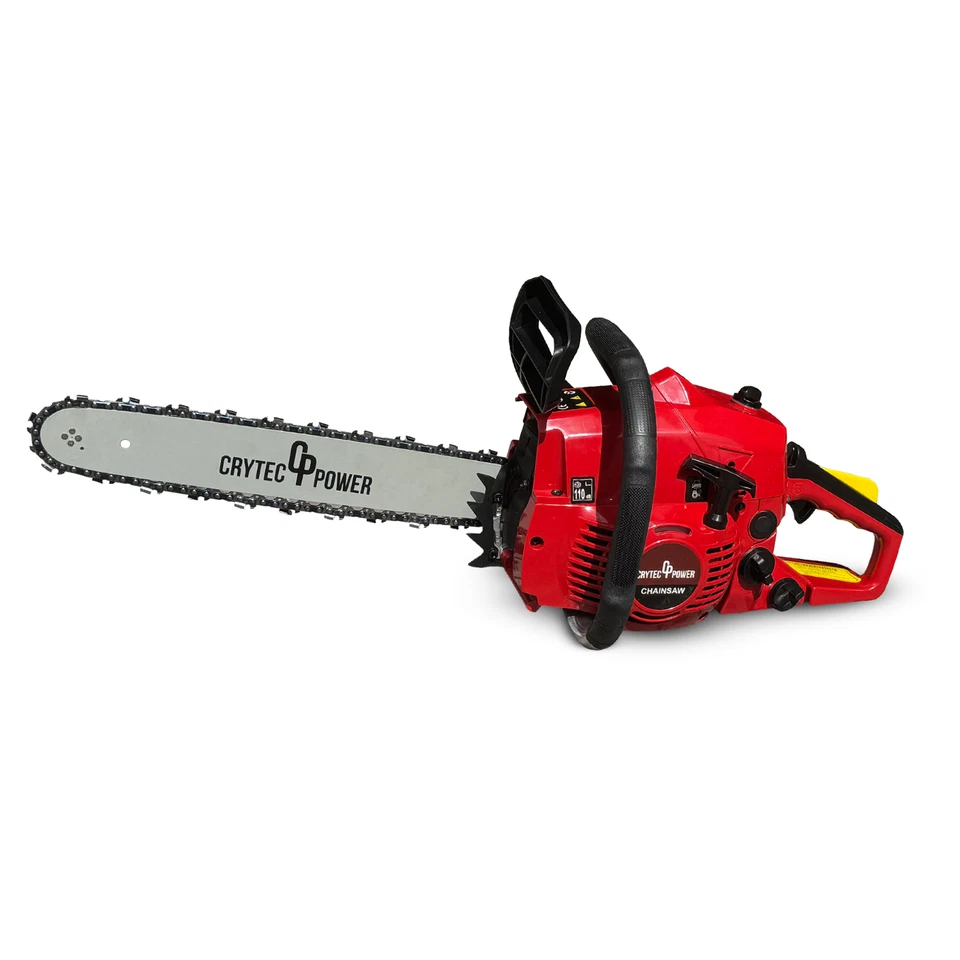 Crytec 38cc 16'' 2 Stroke Petrol Chainsaw 40cm Wood Saw Garden Log and Carry Bag - Image 2 of 2