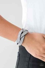 Paparazzi Jewelry Accessories - Nice Girls Finish Last - Blue Bracelet - Vintage