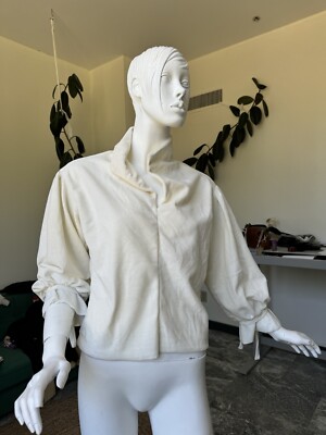 Undbranded Size M White Cropped Sweater Unique