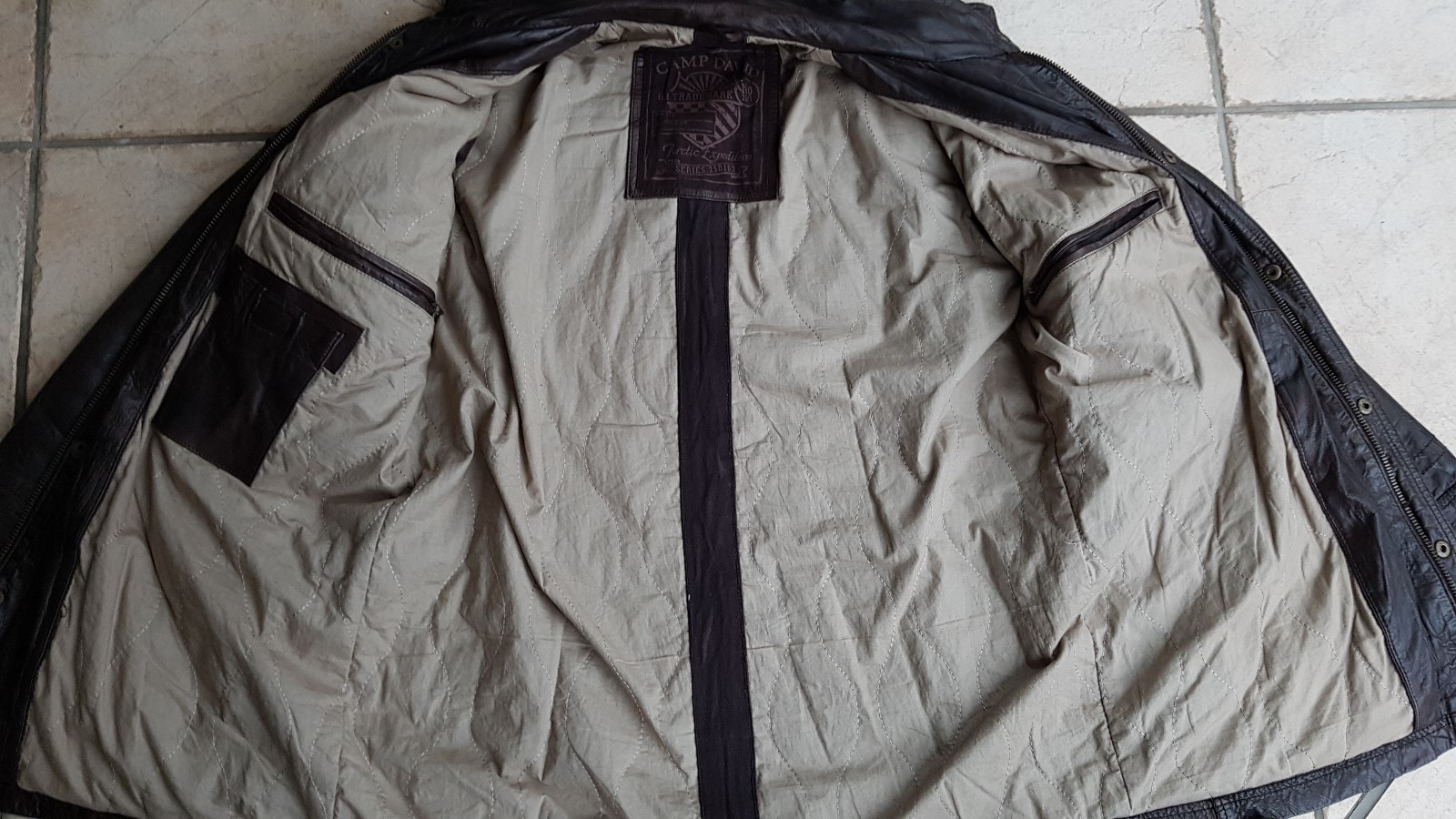 CAMP DAVID Jacke Lederjacke Herren braun Dieter Bohlen Gr XL