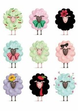 Sheep Metal Cutting Dies Photo Album Scrapbooking Card Making Craft 9pcs