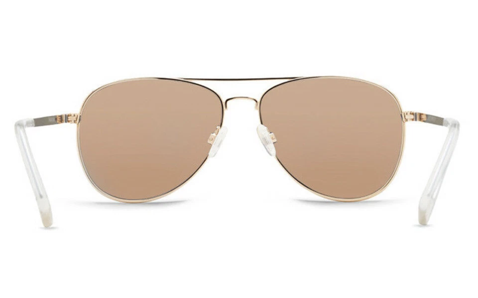 Nuevas gafas de sol VONZIPPER VZ FARVA marco dorado aviador con lentes verdes cromadas desvanecidas Foto 4 de 4