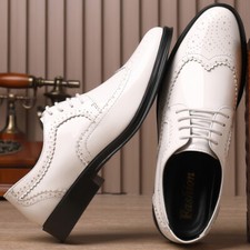 Männer Kunstleder Formelle Spitze Business Oxfords Hochzeit Helle Briten Schuhe
