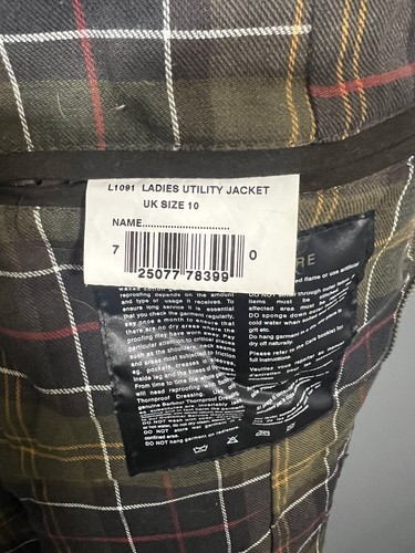 BARBOUR LADIES UTILITY Wachsjacke - UK10 - Grün - Top Zustand - Damen - Bild 6 von 6