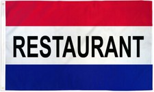 Restaurant Flag 3x5ft Restaurant Banner Bandera Comida Concessions Food Flag