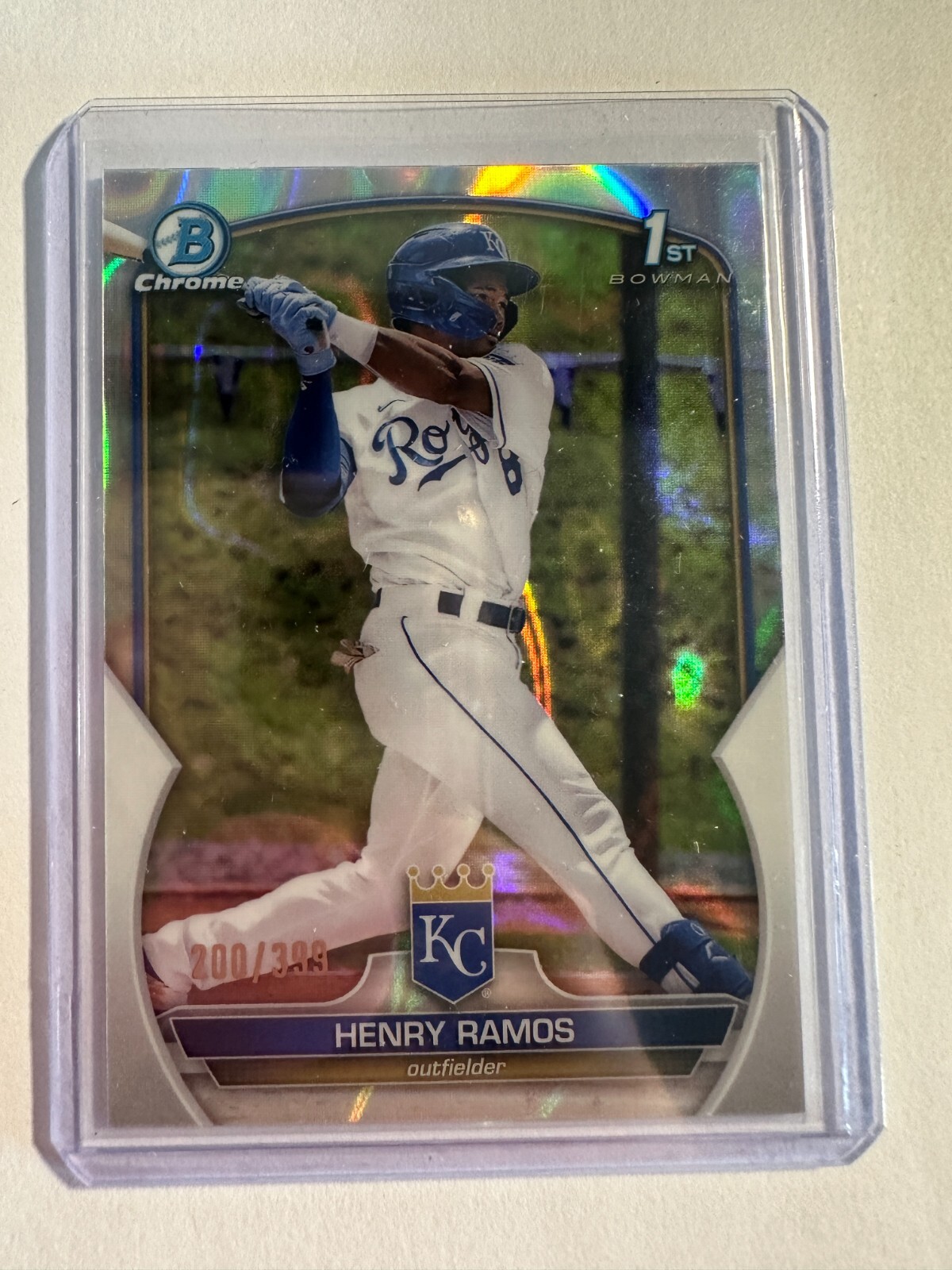 K126,472 - 2023 Bowman Chrome Prospects Lava Refractors #BCP96 Henry Ramos #/399
