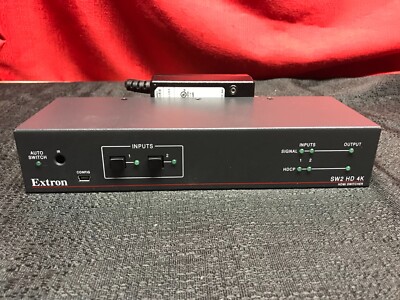 Extron SW2 HD 4K SW2HD4K HDMI Switcher W/ Power Cord & (x3) 9.5ft HDMI Cables