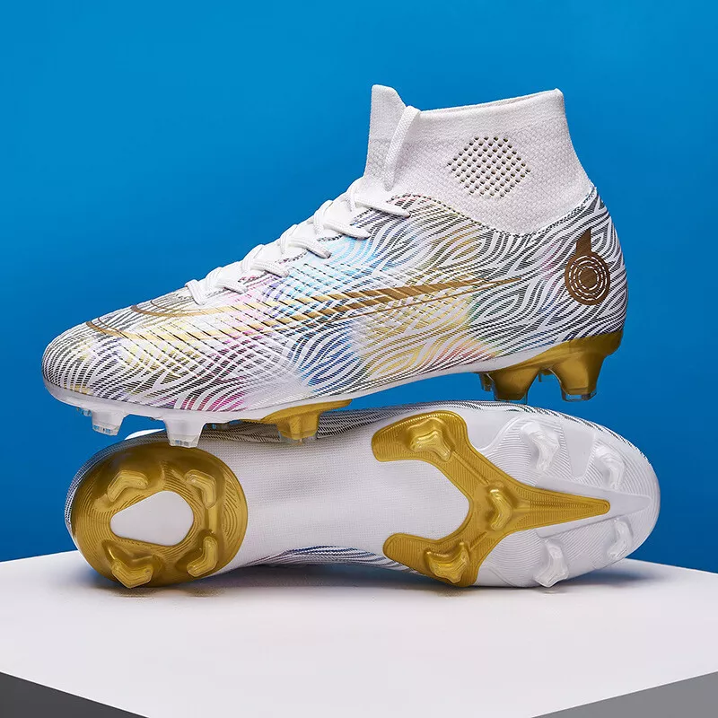 Men Junior Boy Football Boots AG TF Soccer Training Shoes Sneaker