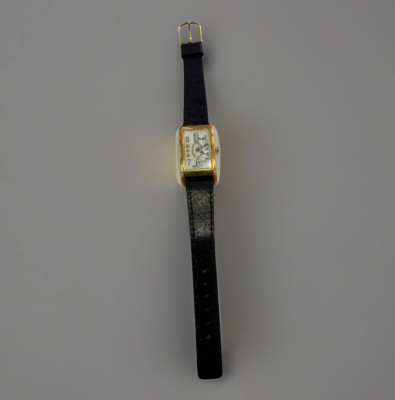 MODE ART DECO 1950'S CARTIER TANK STYLE VINTAGE QUARTZ WATCH VGC