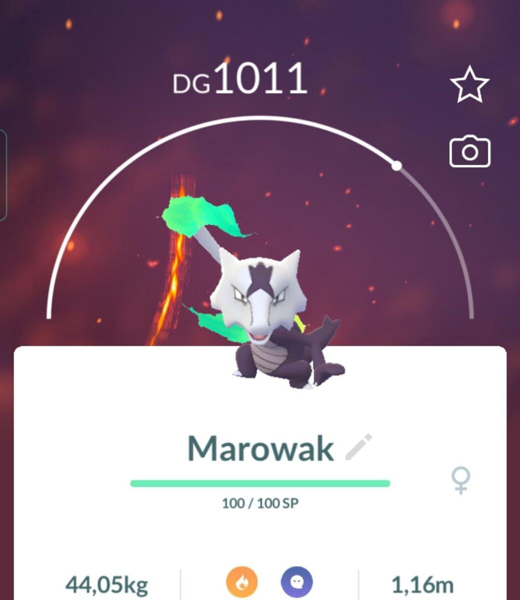 Pokemon Marowak Alola x1 GO - Fast And Safe - Chance of Lucky