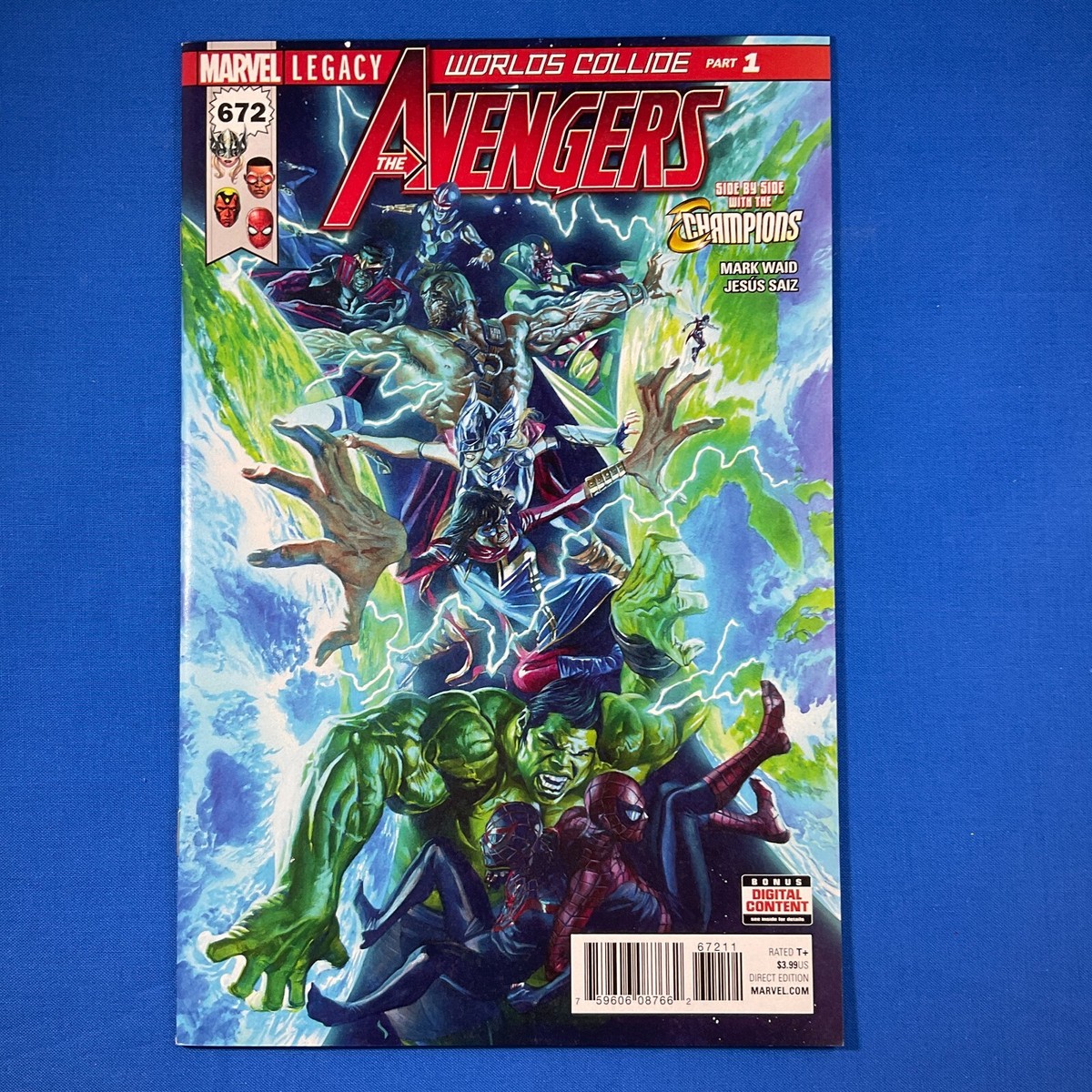Avengers #672 Marvel Comics Legacy 2017 Worlds Collide Part 1
