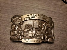 1983 Old Settlers and Threshers Reunion Aultman Tractor Midwest Belt Buckle