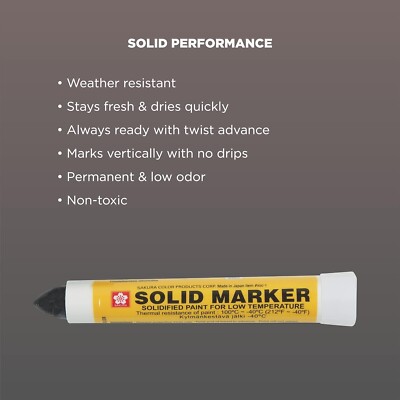 BLACK  Sakura marker  Low Temp    XSC-T-49  NEW BOX OF 12