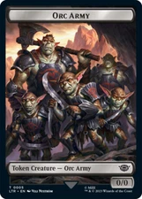 ORC ARMY TOKEN (#5) x4 mtg NM Lord of The Rings