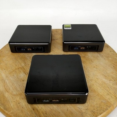 Lot of 3 Intel NUC Mini PC Barebone Units Parts Repair Untested No RAM SSD