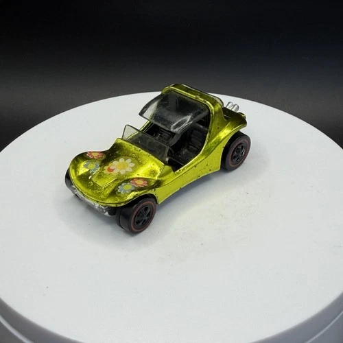 Vintage Hot Wheels Redline Sand Crab Lime US Base - Excellent Condition