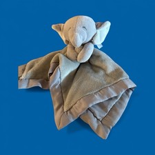 Carter's Elephant Grey Baby Security Blanket Comforter Plush Lovey Soft Toy