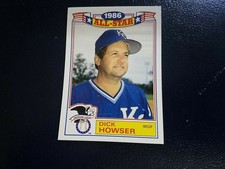 Dick Howser Kansas City Royals 1986 Topps All-Star Game FADED RED BACK Oddball