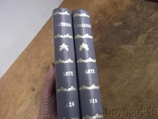 The Inferno & Paradiso by Dante Alighieri-2 Vols.-1926-Leather