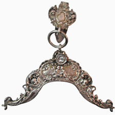 Antique Sterling Silver Purse Frame Chatelain Cherubs SHIPPED TO US TARIFF FREE