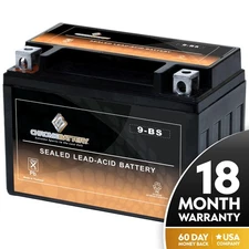 YTX9-BS Motorcycle Battery for SUZUKI GSX750F Katana 750CC 98-'06