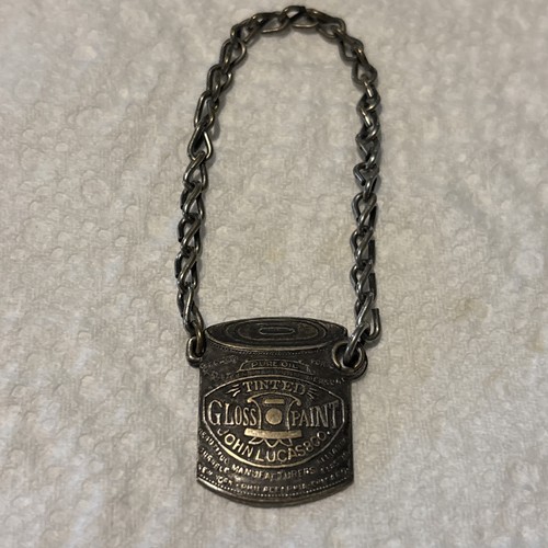 Early Original John Lucas & CO Gloss Paints Can Bucket Products Keychain