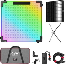 GVM 200W Flexible Led Panel Light Mat Bluetooth Control RGB Video Softbox 23.62"