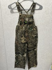 John Deere Boys Camouflage Cotton Overalls Button Pockets Outdoor Hunting Theme