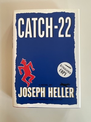Signed - Catch-22 - Joseph Heller - 1989 Edition HC DJ VG - Simon & Schuster