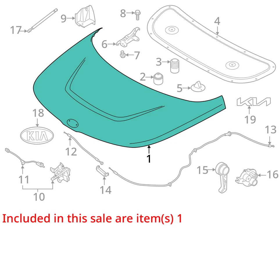 (LOCAL PICKUP ONLY) Hood Fits 20-21 SOUL 3045836 Foto 3 de 4