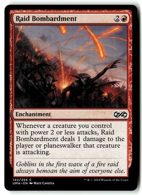 Raid Bombardment 142 Common Ultimate Masters Magic: The Gathering Near Mint
