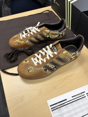 Adidas Wales Bonner Gazelle Snake KK3641 Brown Leather US 9.5 NEW