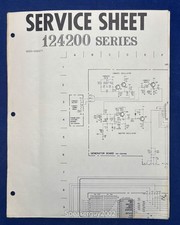Original Hammond Organ Service Sheet / 124200 Series --- CS2