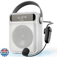 SHIDU 40W Portable Voice Amplifier with Wireless Microphone Heads