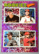 2026 Topps Heritage - #376 Rookies   Pink Sparkle Chrome