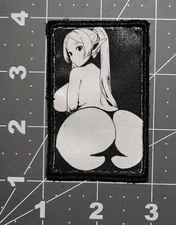 Anime Waifu Ecchi Tactical Moral Embroidered Hook And Loop Patch 