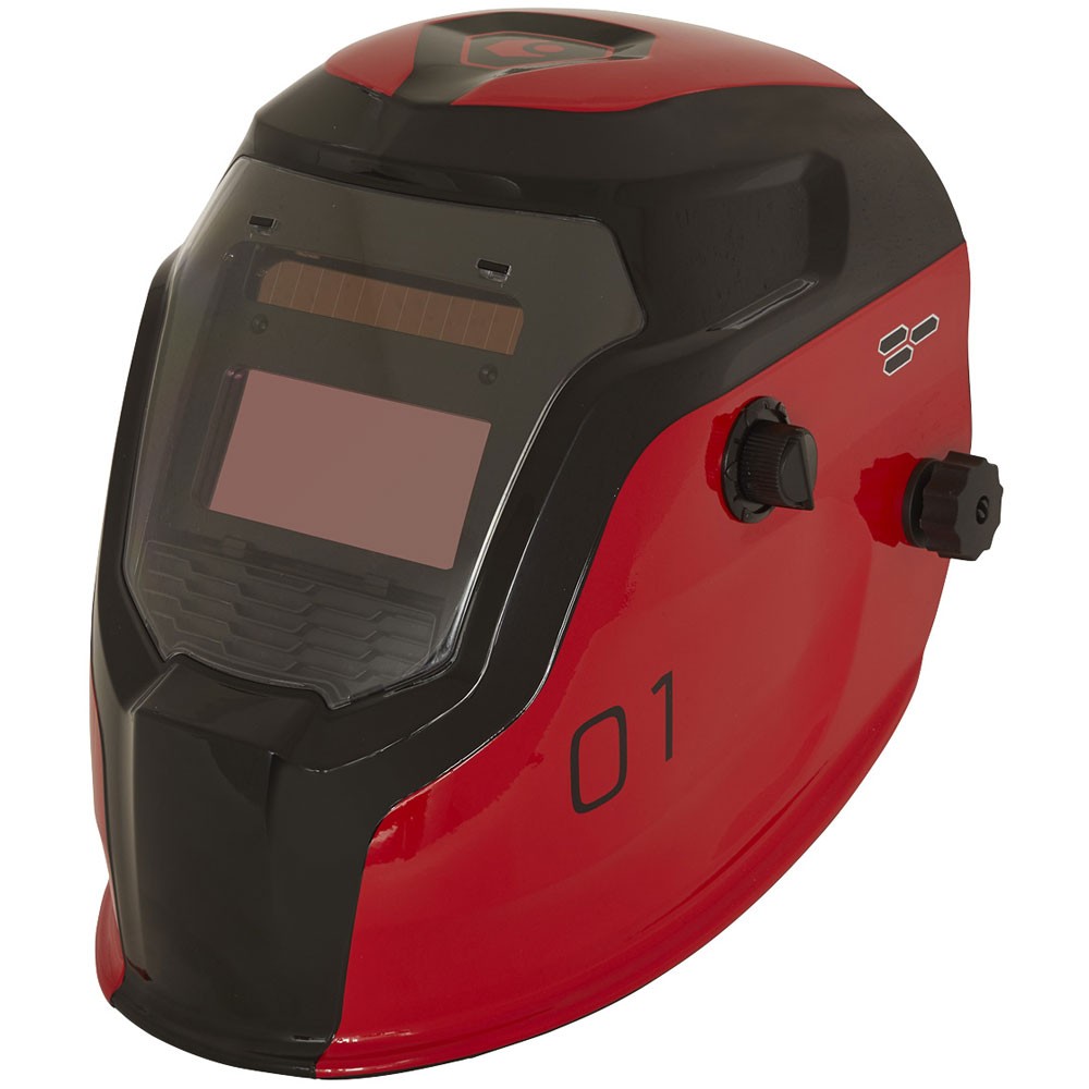 Sealey Auto Darkening Welding Helmet Shade 9-13 - Red