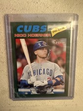 2026 Topps Heritage - Nico Hoerner - Green Border #28 Chicago Cubs 