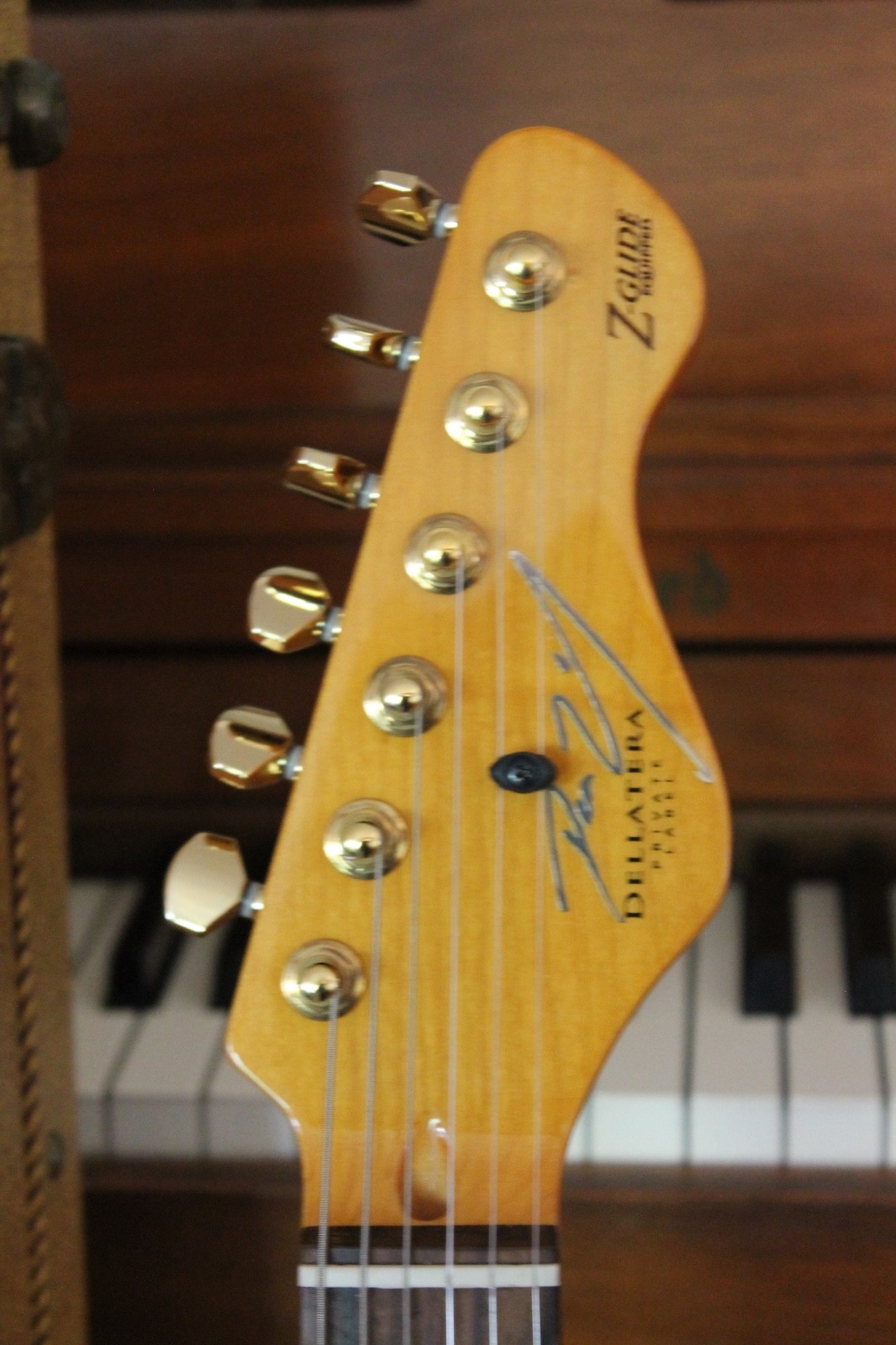 DEAN ZELINSKY 2018 Dellatera Z-GLIDE Custom QUILT Top ELECTRIC Guitar & Case NEW