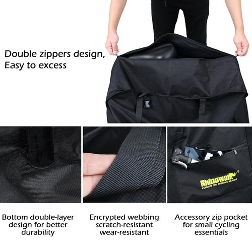 Folding Bike Bag for 20 inch Folding BIkes - Waterproof Bicycle Travel Carryi... - Picture 4 of 9