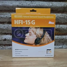 UltraSone HFI-15G S-Logic WIRED Over Ear Headphones 32 Ohm Natural Surround