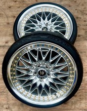 Jdm Rare Work Vs-xv 19x9.0j 34 5-hole Pcd 114.3 Wheels With Nitto Nt5 No Tires