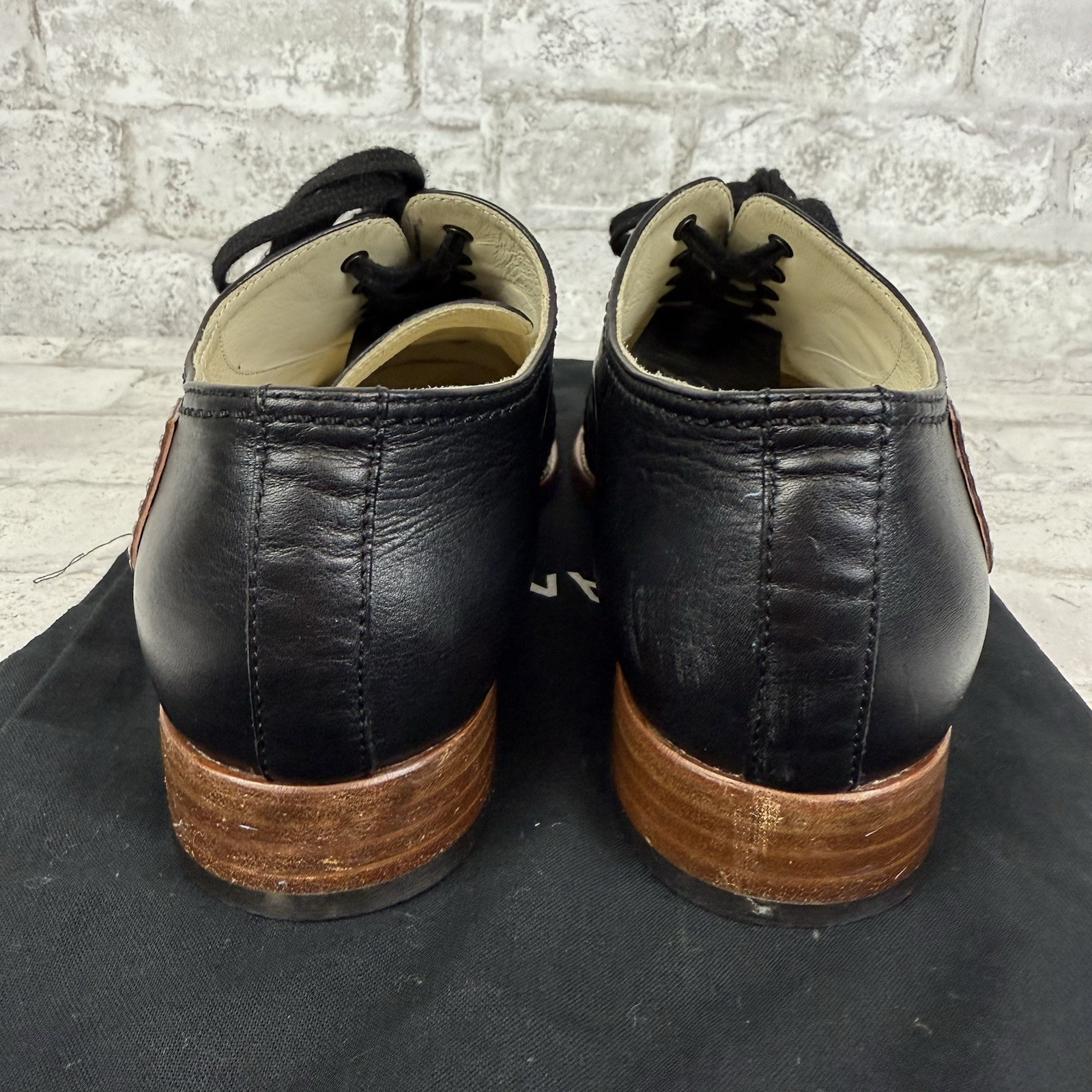 Chanel Oxford Brogue Black Lace Up Size 40 (US Size 10) With Dustbags Women’s thumbnail 7