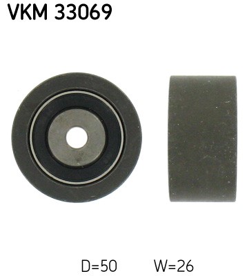 Lower SKF-OE VKM 33069 Deflection/Guide Pulley, V-ribbed belt for CITROËN,FIAT,L