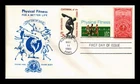 US COVER PHYSICAL FITNESS FIRST DAY ISSUE SCOTT 2043 COMBO AMERICAN TURNERS