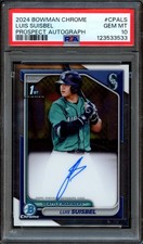 BB - 2024 - BOWMAN CHROME - PROSPECT AUTOGRAPH - #CPALS - LUIS SUISBEL - PSA 10