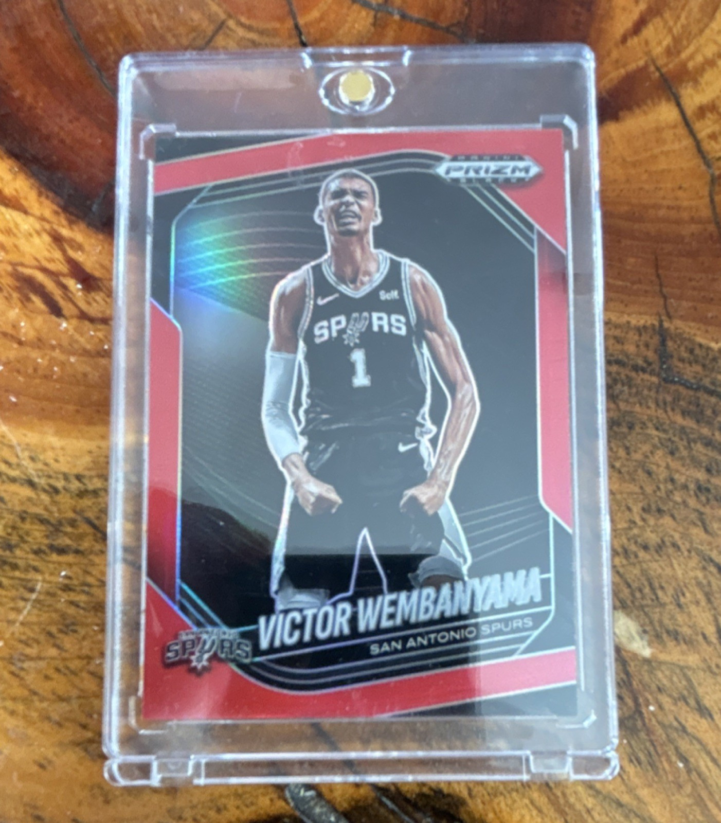 Panini Prizm Black Victor Wembanyama #1 Red Prizm /299 San Antonio Spurs 2024-25