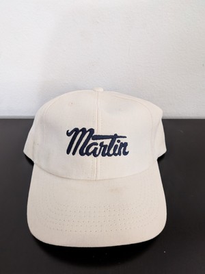 Martin Sprocket Script Logo Embroidered Hat Off-White Strapback OSFM