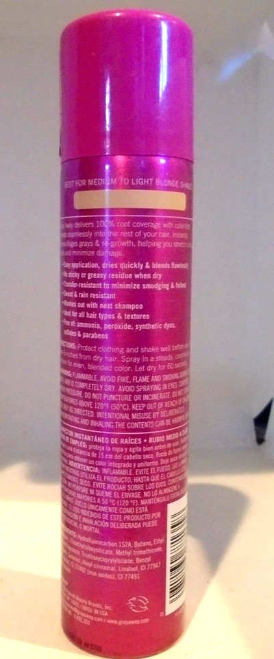 Spray de cobertura de raíces instantáneo EVERPRO 2,5 oz - rubio medio/ligero Foto 2 de 2